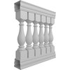 Ekena Millwork Fiberthane Legacy Balustrade Railing Kit, Style A (6 1/4" On-Center Spacing to Pass 4" Sphere Code) BALK42X036LGA